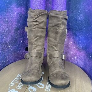 Rachel Shoes (kids boots) Taupe/Nutmeg sz-2m